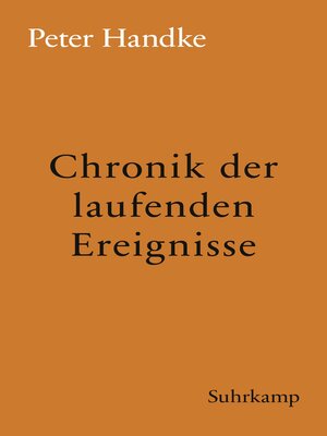 cover image of Chronik der laufenden Ereignisse